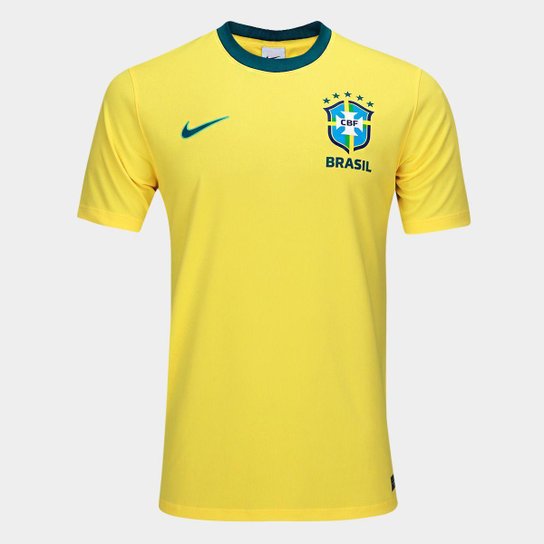 Camisa Brasil Nike I 2026/27 Fã Masculina – Amarelo+Verde | Netshoes