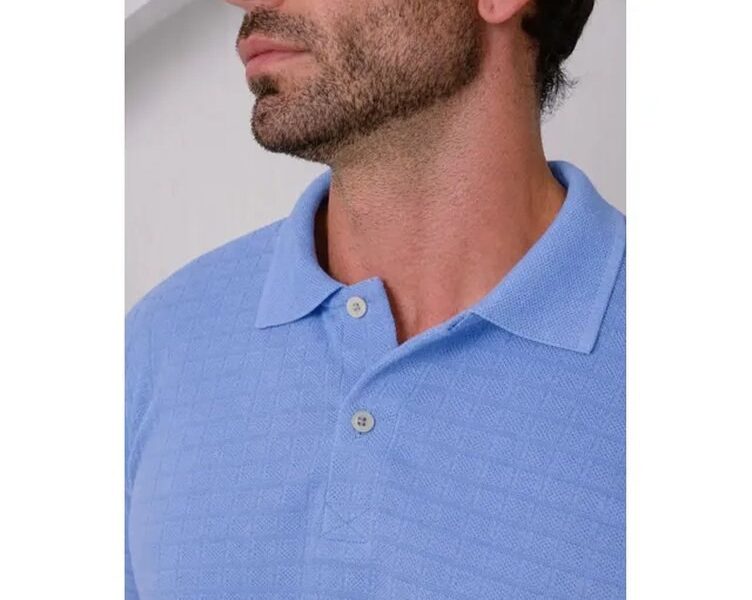 Camisa Masculina Gola Polo Elegante Tricot Clássica Premium