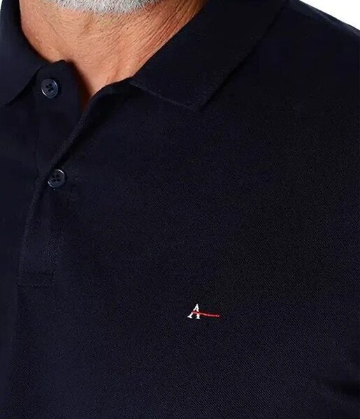 Camiseta Polo Aramis Masculina Basic Piquet Marinho