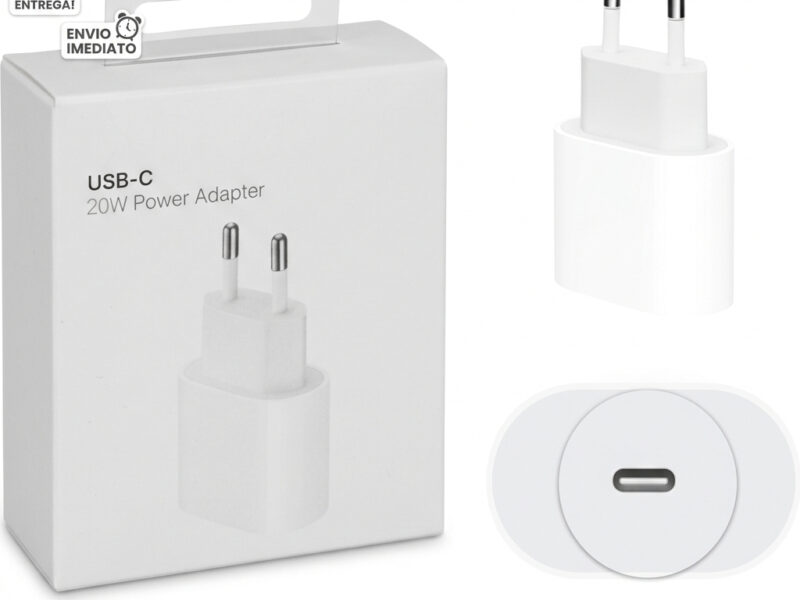 Carregador Turbo Lightning De iPhone Fonte com Cabo Carregamento Rápido 1m PD 20w – Promoção