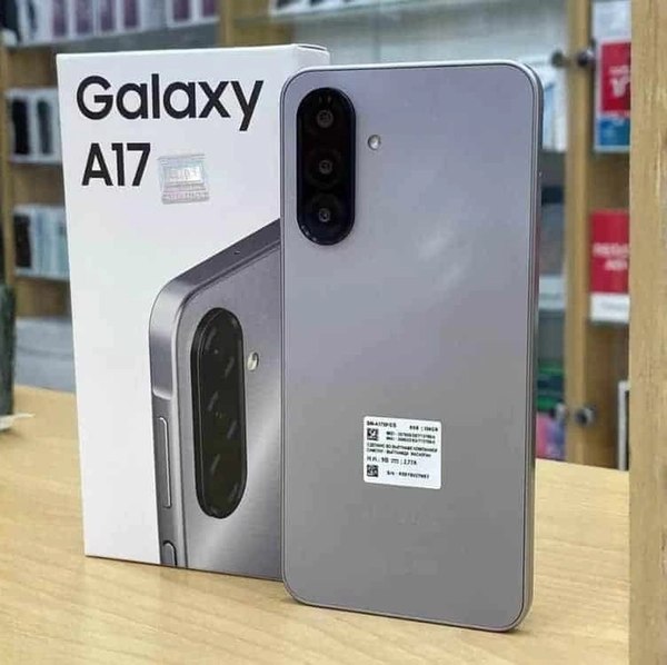 Celular Samsung Galaxy A17, 256GB, 8GB, 50MP Tela 6.7″, IP54 – Cinza