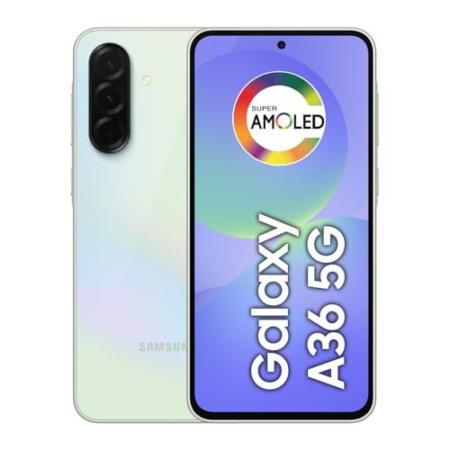 Celular Samsung Galaxy A36 5G 128GB, 6GB RAM, Câmera 50MP, IP67, Super AMOLED 6.7″, Recursos AI, Verde