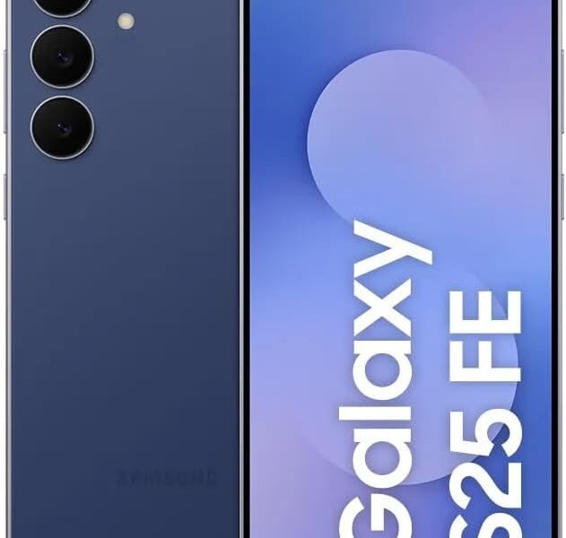 Celular Samsung Galaxy S25 FE 5G, 128GB, 8GB, Câmera Tripla – Azul Marinho