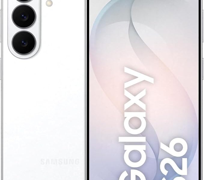 Celular Samsung Galaxy S26 5G, 256GB, 12GB RAM, Câmera Tripla de 50+12+10, Tela Grande de 6.3″ – Branco