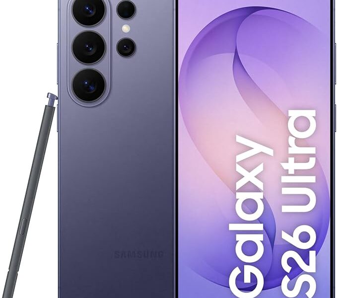 Celular Samsung Galaxy S26 Ultra 5G, 256GB, 12GB RAM, Câmera Quádrupla, Tela Grande de 6.9″ – Violeta