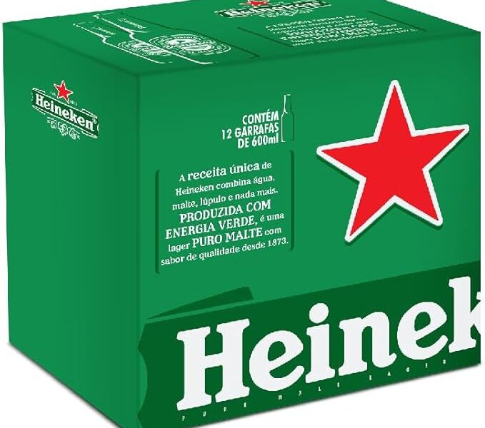 Cerveja Heineken Garrafa 600ml – 12 unid.