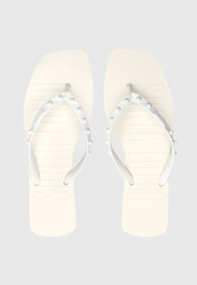 Chinelo Santa Lolla Spikes Branca