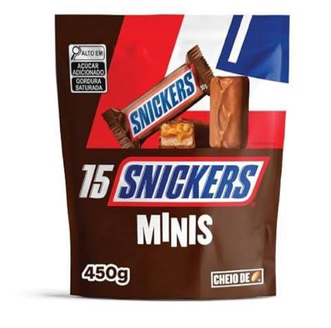 Chocolate Snickers Original Minis 15Un