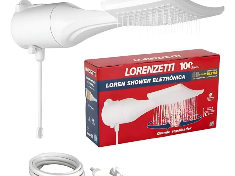 Chuveiro Lorenzetti Loren Shower Ultra Eletrônico Branco 7500W