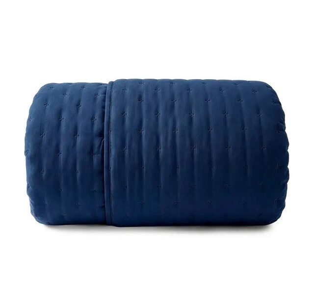 Coberdrom Casal Com Sherpa Dupla Face Dots Matelassê