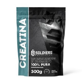 Creatina Monohidratada 500g – 100% Pura Importada – Soldiers Nutrition – Creatina –