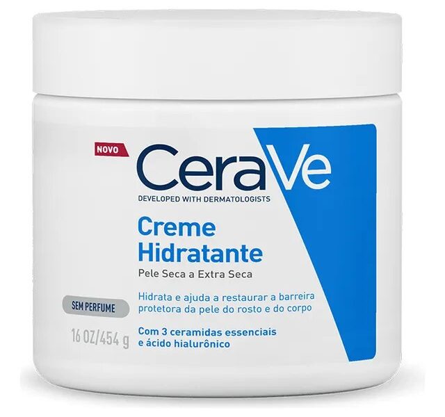 Creme Hidratante Corporal e facial para Pele Seca a Extra Seca Sem Perfume 454g CeraVe