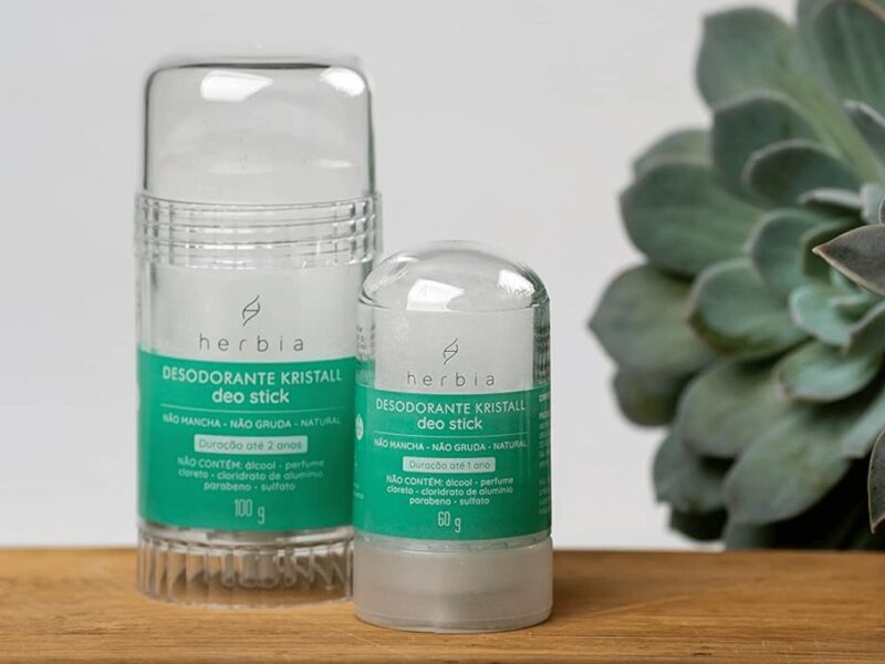 Desodorante Kristall Deo Stick 60G Natural E Vegano Herbia