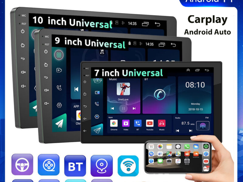 (Do São Paulo)ESSGOO Bluetooth 7 ” 9 ” 10 ” 2 Din 4 + 64GB Android Carro MP5 Player Tela De Toque CarPlay E Rádio Do