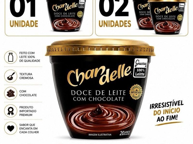 Doce de leite chandelle chocolate 350g Envio Super Rápido