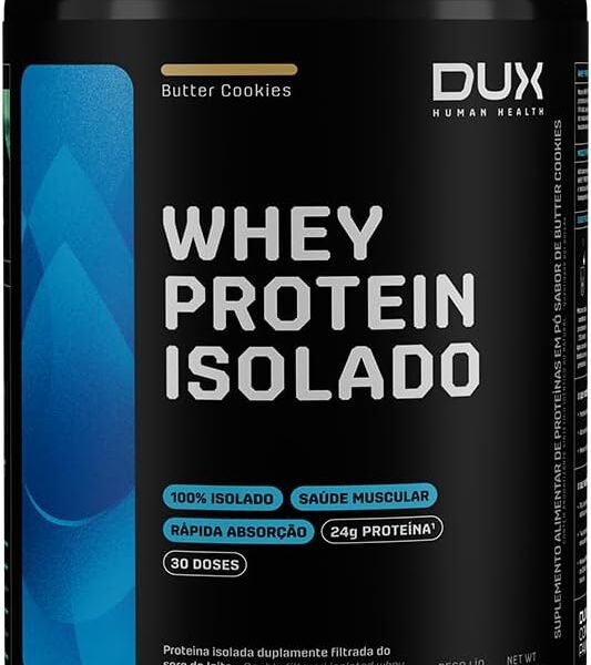 Dux – Whey Protein Isolado – 900g – Butter Cookies