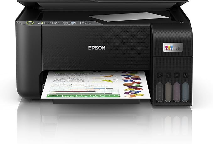 EPSON Multifuncional EcoTank L3250 – Tanque de Tinta Colorida, Wi-Fi Direct, USB, Bivolt,Preto.