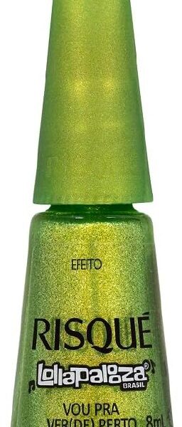 Esmalte Verde Efeito Risqué & Lollapalooza Brasil Vou Para Verde Perto 8ml