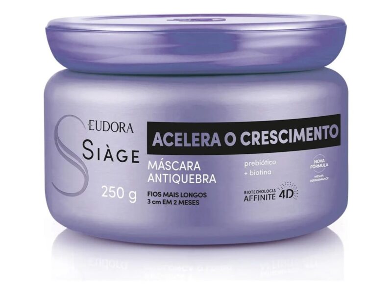 Eudora Máscara Capilar Siàge Acelera O Crescimento 250g