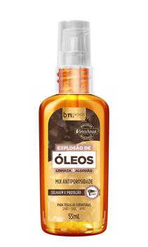 Explosão Óleos Linhaça + Algodão 55ml – Beleza Natural – Óleo Capilar –