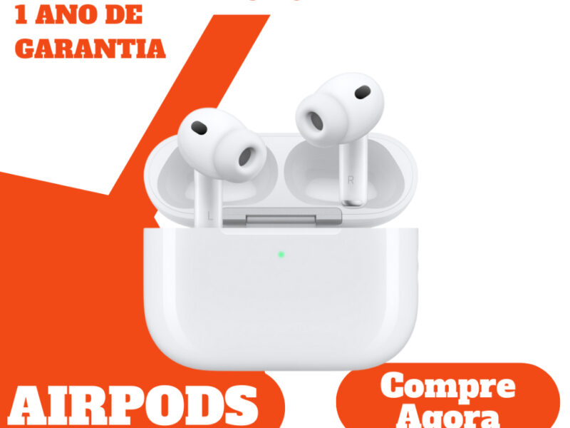 Fones Apple AirPods Pro 3 – Cancelamento Ativo de Ruído – Novo Original com Nota Fiscal