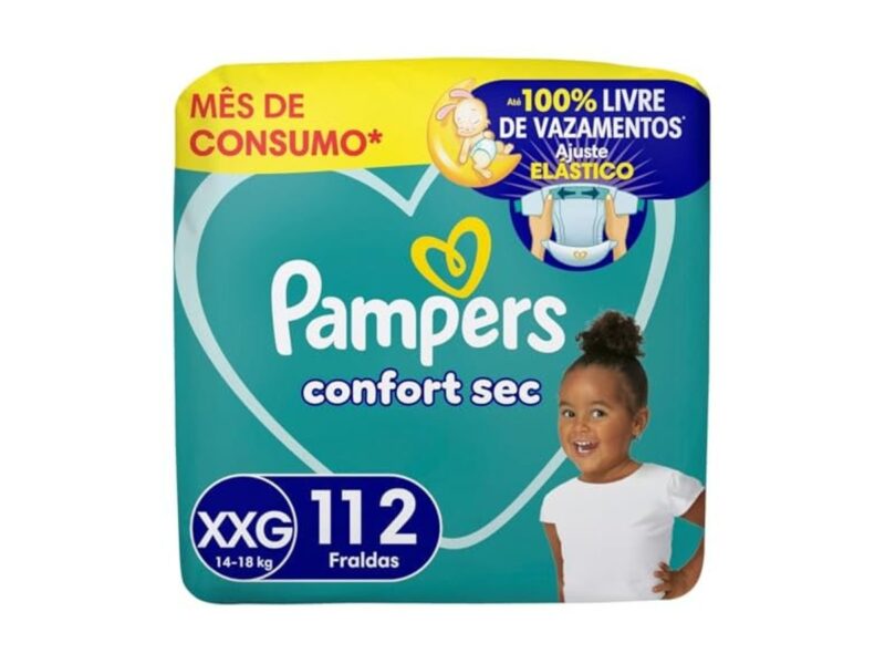 Fralda Pampers Confort Sec Tamanho XXG 112 Unidades