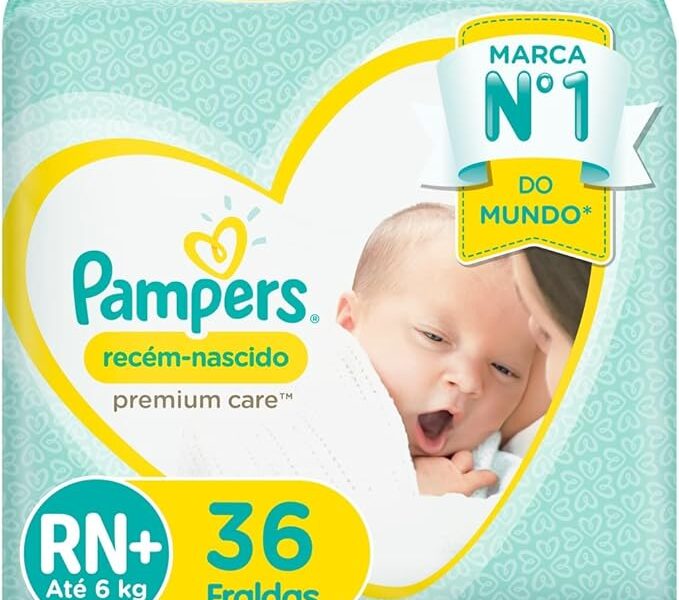 Fralda Pampers Recém-Nascido Tamanho RN+ 36 Unidades
