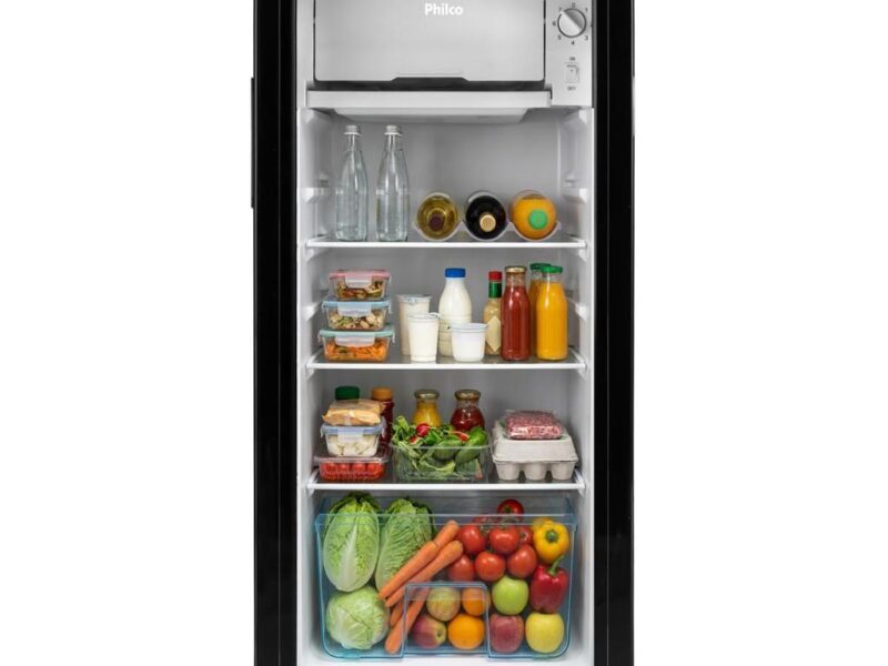 Frigobar Philco 85L Preto 7 Níveis de Temperatura PFG105PG