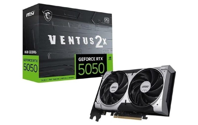GPU NV RTX5050 8GB GDDR6 128BITS VENTUS 2X OC MSI 912-V538-010