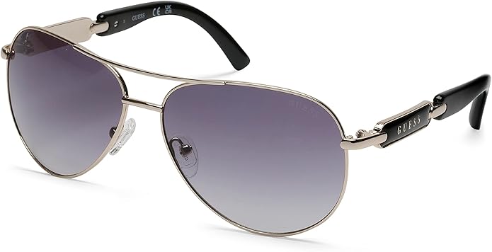GUESS Factory Óculos de sol feminino de metal Pilot