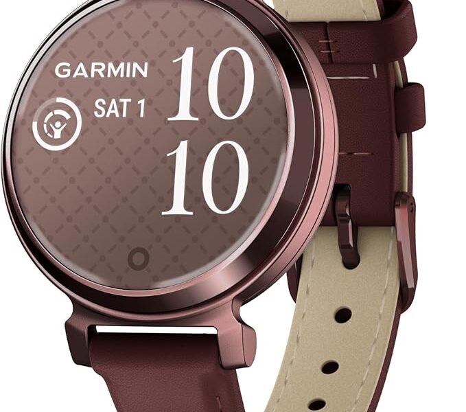 Garmin Relógio Lily 2 Classic Bronze com Couro 35mm com Monitor de Atividades