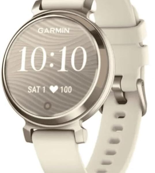 Garmin Relógio Lily 2 Sport Dourado com Branco 35mm com Monitor de Atividades