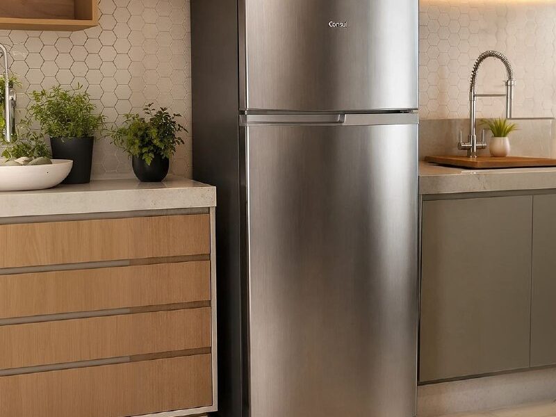 Geladeira Frost Free Duplex 333 Litros Inox Consul – CRM40MK 110v