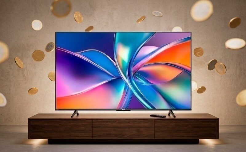 Hisense Smart TV 4K 55″ Polegadas 55A6NV com Dolby Vision, HDR10, HLG, Dolby Gaming, Film Maker, DTS Virtual X, Compatibilidade Alexa e Google Home