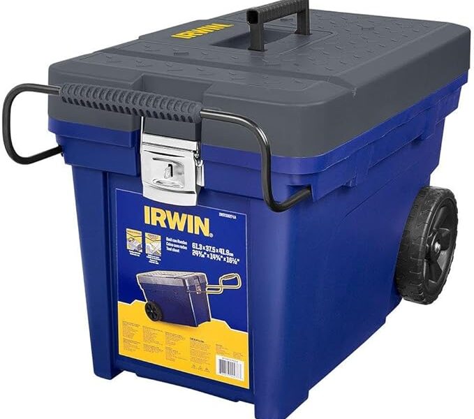 IRWIN Caixa Organizadora Contractor com Rodas IWST33027 Capacidade de 35kgs na Amzn por R$ 241,99