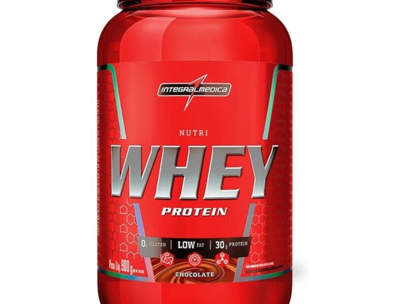 Integralmedica – Hipercalórico – Nutri Whey Protein Chocolate – Pote 900g – Fonte de Proteínas e Carboidratos – Suplemento Alimentar, Ganho Muscular e Recuperação Pós-Treino – Super Mass Gainer