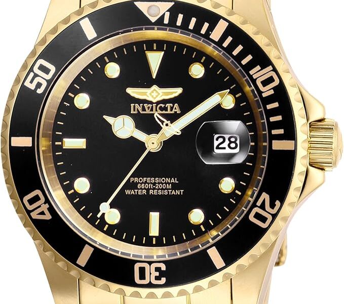 Invicta Men’s Pro Diver Quartz Watch with Stainless Steel Strap