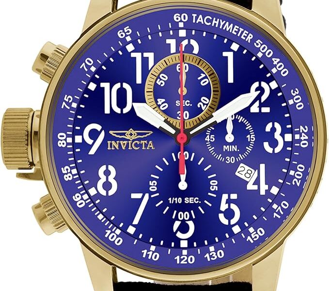Invicta Relógio masculino com pulseira cronógrafo I Force Collection