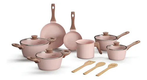 Jogo De Panelas Em Cerâmica 10 Peças Antiaderentes Indução Style Cook Mimo Style