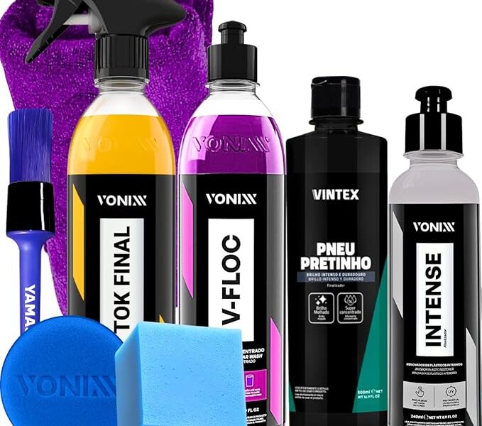 KIT SHAMPOO V-FLOC CERA TOK FINAL REVITALIZADOR INTENSE 240ML VONIXX PRETINHO VINTEX