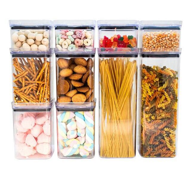 Kit 10 Porta Mantimentos Hermetico, Pote Para Alimentos