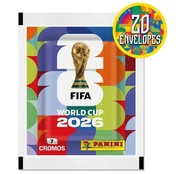 Kit 140 Figurinhas Do Álbum Copa Do Mundo 2026- 20 Envelopes