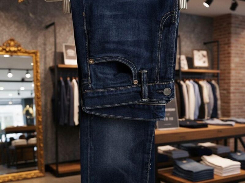Kit 2 Calça Jeans Masculina Preta Azul Direto Fabrica Slim