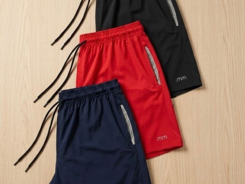Kit 3 Bermuda Masculina Tactel Com Elastano Academia Treino