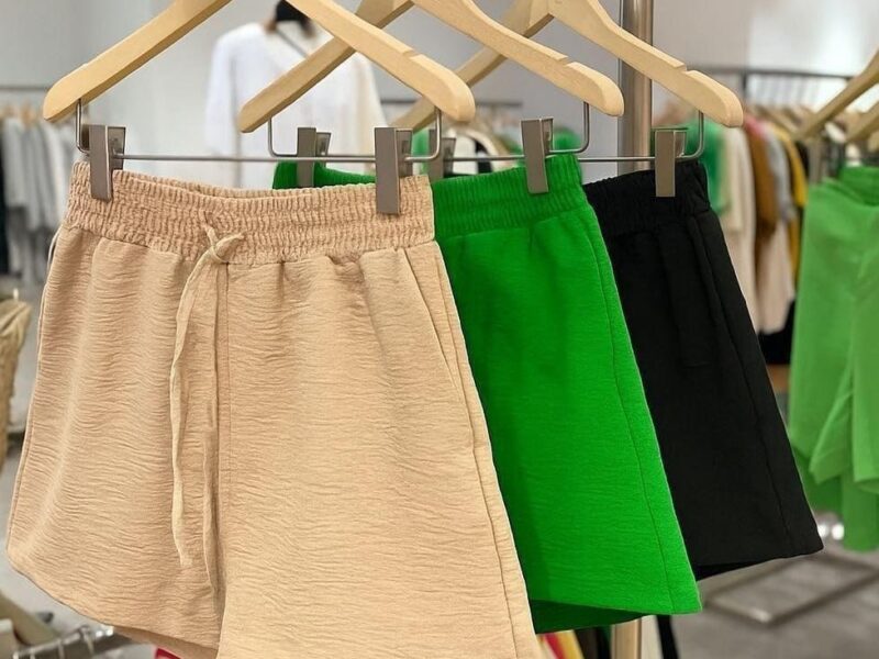 Kit 3 Shorts Feminino Basico Cintura Alta Confortável