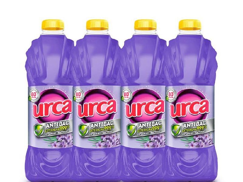 Kit 4 DESINFETANTE URCA FLOR DE LAVANDA 2L