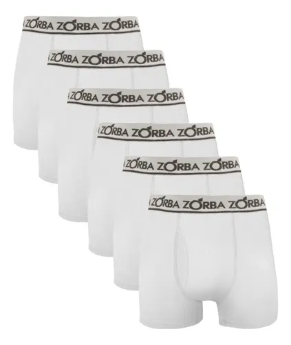 Kit 6 Cuecas Boxer Zorba Com Abertura