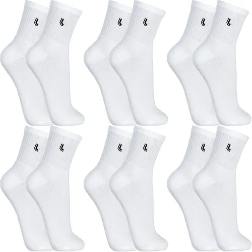 Kit 6 Pares Meias Lupo Cano Médio Alto Academia Original