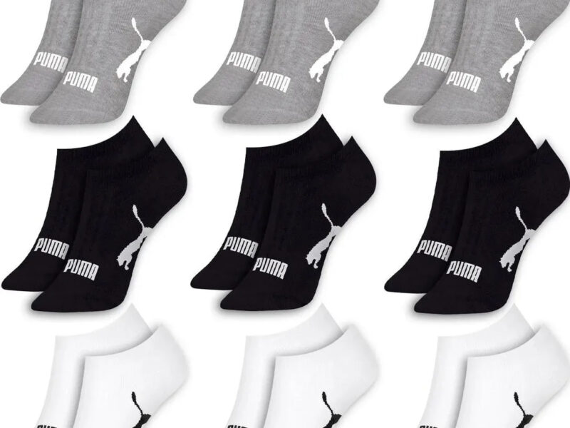 Kit 9 Pares Meias Puma Sapatilha Soquete Invisível Original