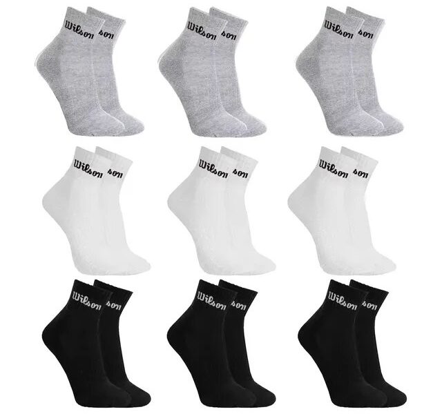 Kit 9 Pares Meias Wilson Cano Médio Masculino Adulto
